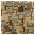 Andova Tiles SAMPLE-Straight Edge Glass and Slate Random Wall & Floor Tile SAM-ANDWRI850